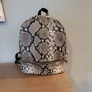 Snakeskin small backpack